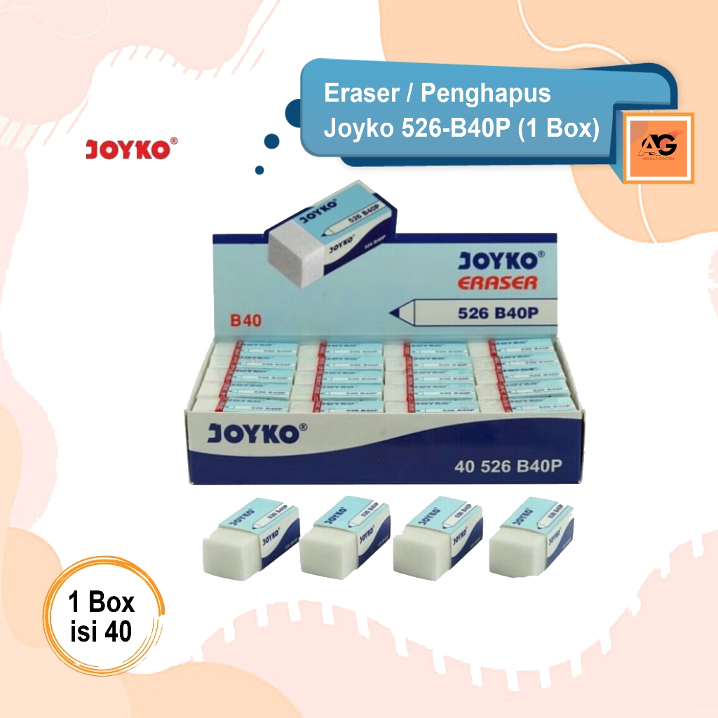 

ERASER JOYKO 526-B40P | SETIP PENGHAPUS JOYKO 526 B40P ( 1 BOX )