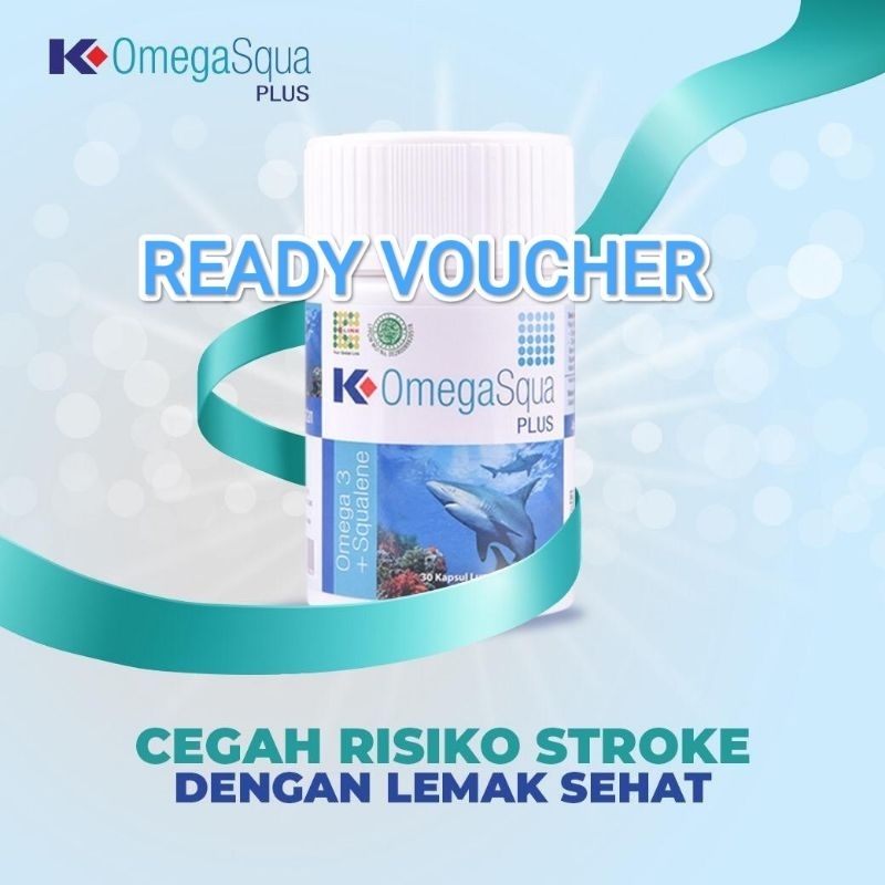 Klink K-OmegaSqua Plus @ 1000 mg ( VOUCHER) . omega squa k-link minyak ikan hiu