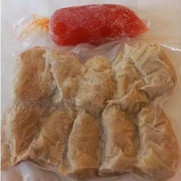 

PANGSIT AYAM KULIT PUTIH & SAOS HOME MADE ISI 10 PCS/PACK