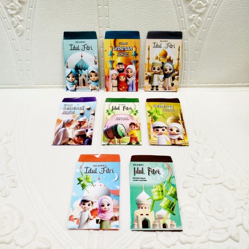 

AMPLOP/ ANGPAU LEBARAN IDUL FITRI GAMBAR KARAKTER MUSLIM ( AI ) ukuran pendek