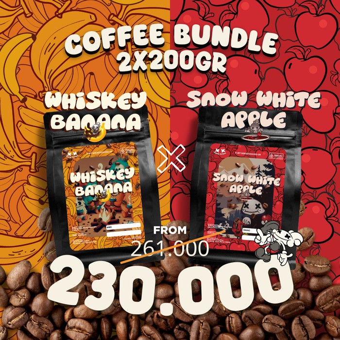 Coffee Bundle (2x 200 gram) roasted beans specialty coffee biji kopi Black Potion
