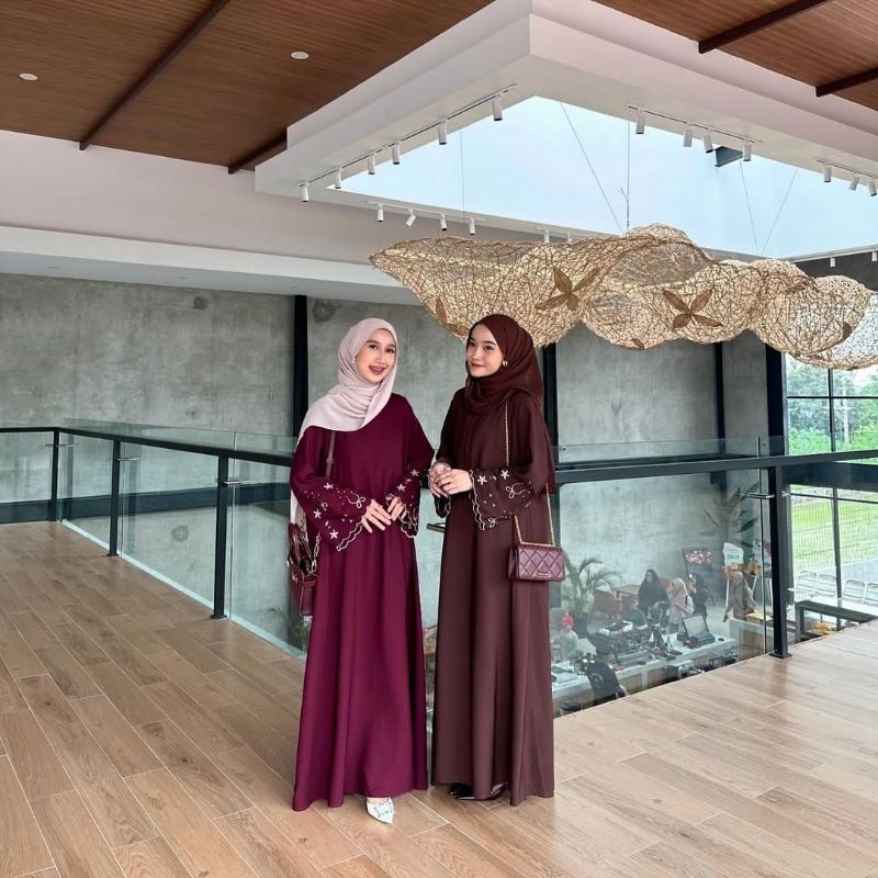 AZNA ABAYA COQUETTE PREMIUM /GAMIS RAYA /GAMIS VIRAL