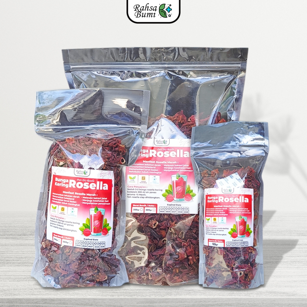 

Bunga ROSELLA Merah Kering Organik - Minuman Teh Herbal Diet Detox Turunkan Hipertensi by Rahsa Bumi