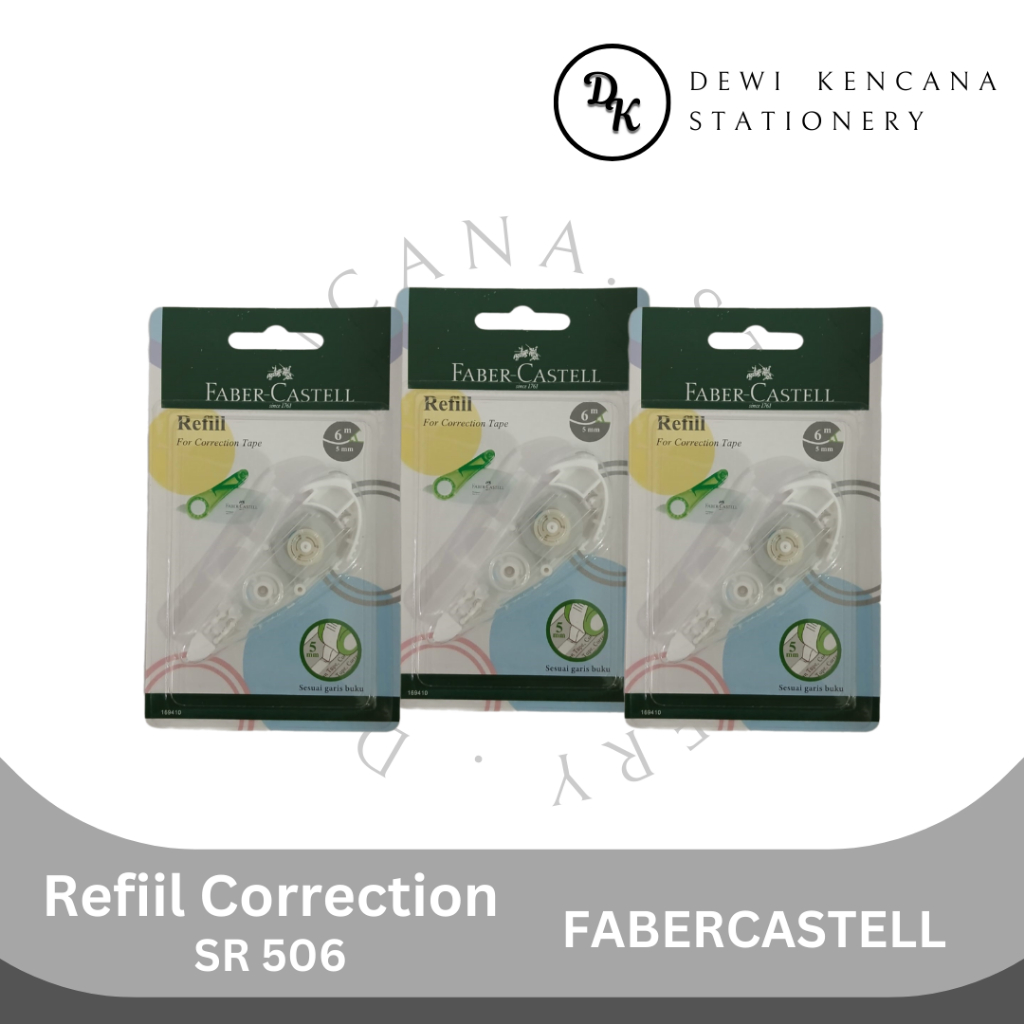 

Refill Correction Tape Faber-Castell SR506 (Uk.6mx5mm)
