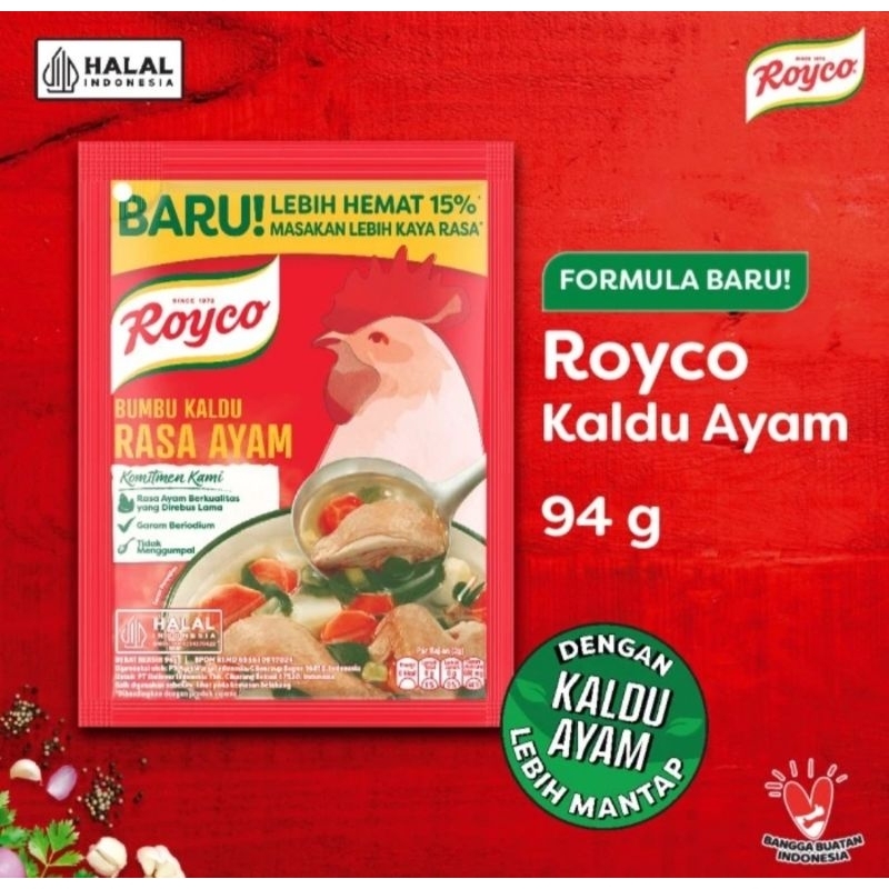 

Royco Bumbu Kaldu Ayam Penyedap Rasa - 94g