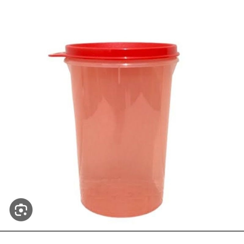 Toples Merah Handolier Canister 1L Tupperware
