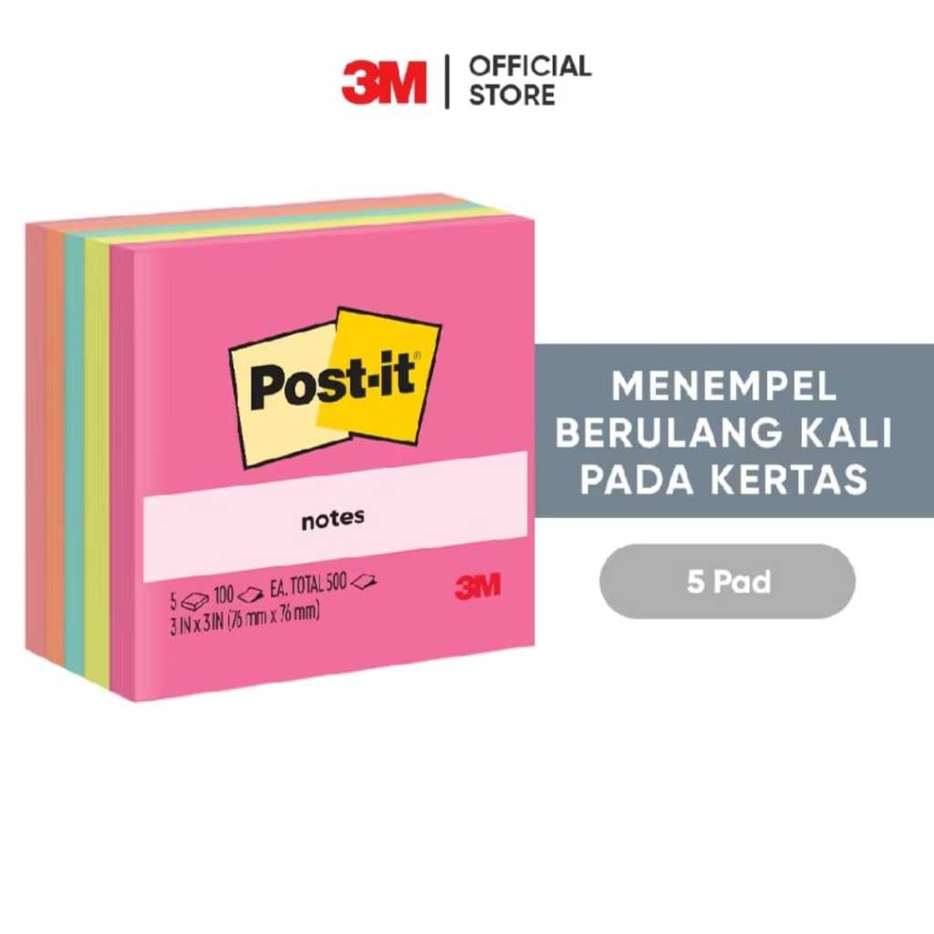 

Sticky Notes Tempel 5 Warna 654 76x76 500 lembar