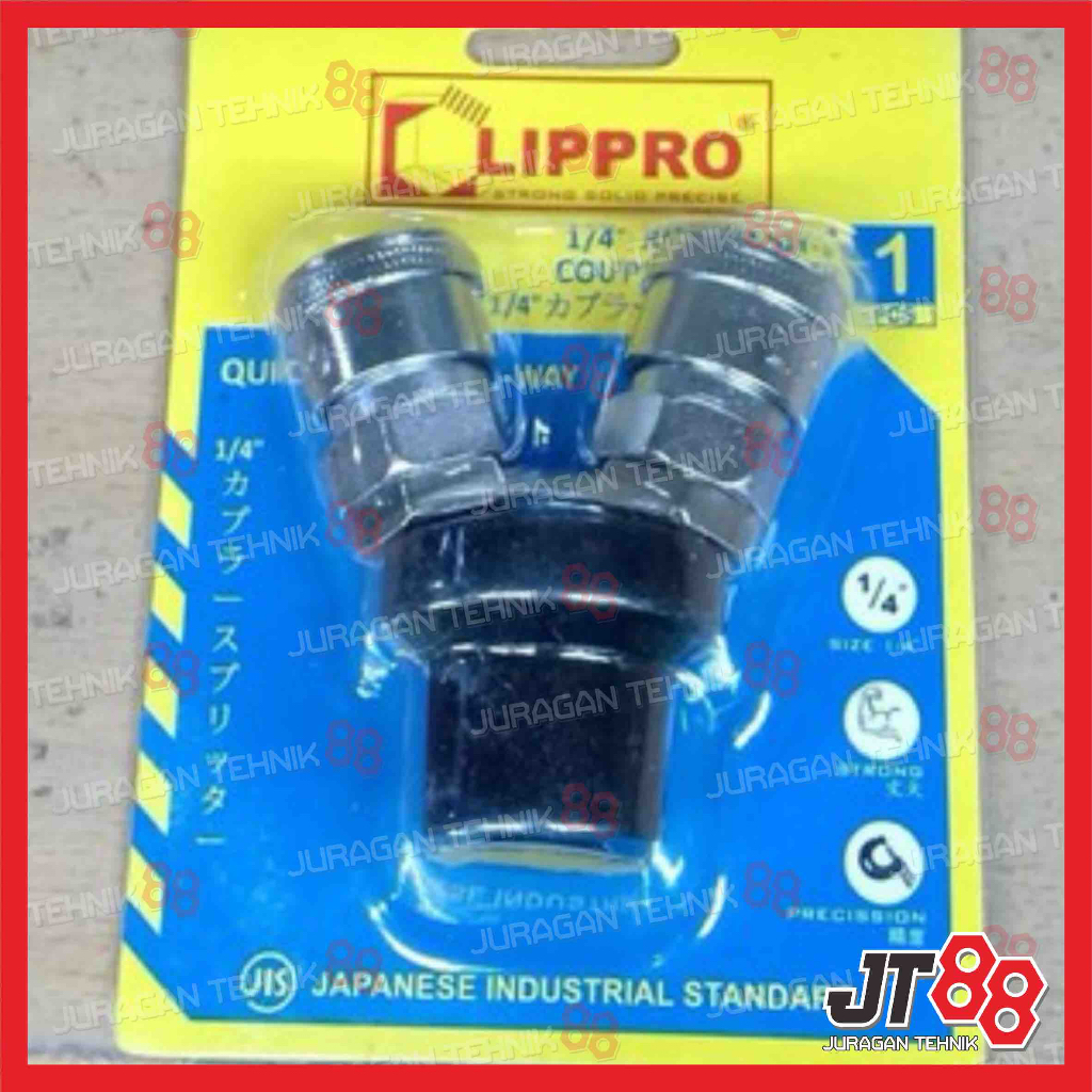 Kopler Quick Coupler Cabang 2 LIPPRO 2 Way