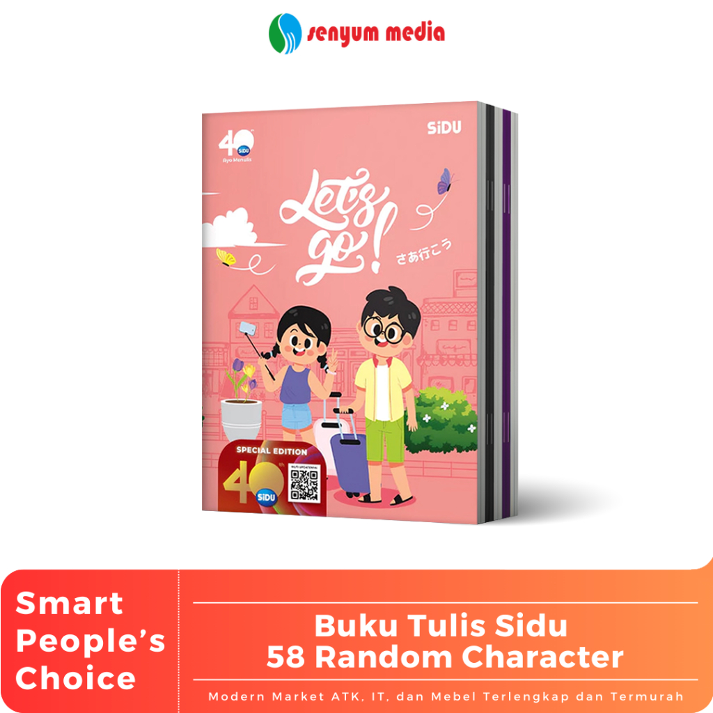 

Buku Tulis Sinar Dunia SIDU Random Character 58 Lembar (1 Pack Isi 10 Buku) (S:PAK)