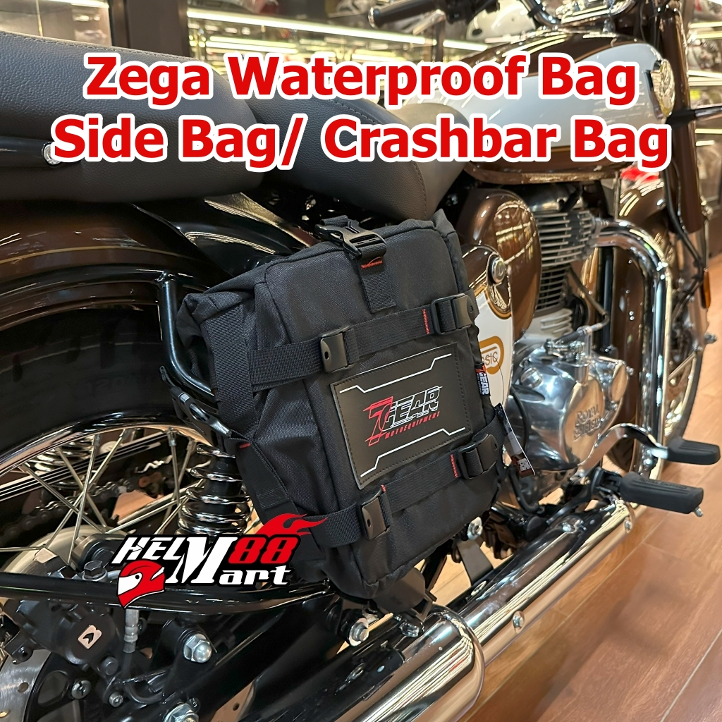 Side Bag ZEGA Waterproof  7Gear Crashbar Bag Tas Motor Samping Multi Bag