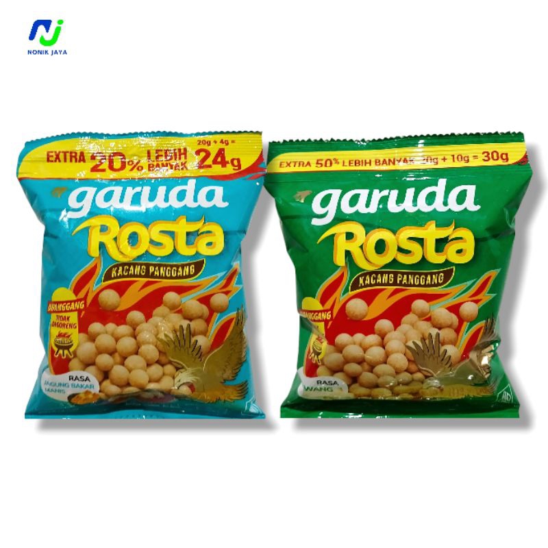 

( READY STOK ) Garuda Rosta Kacang Panggang Renteng Isi 10 Pcs@20g(KEMASAN LEBIH BESAR)