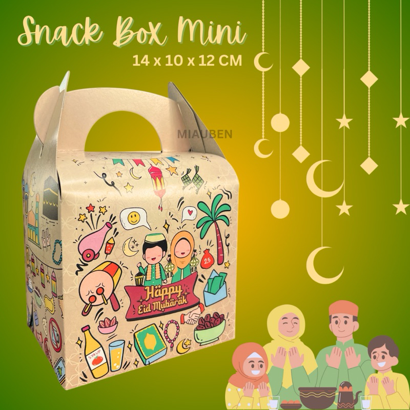 Grosir ecer Box mini edisi lebaran kotak hampers anak lebaran