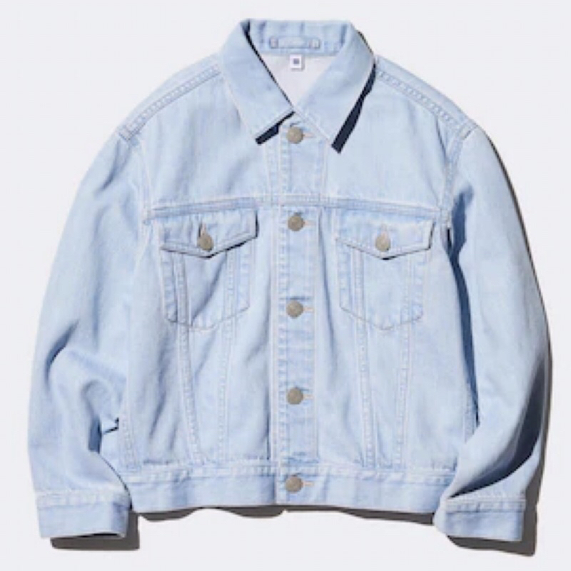 UNIQLO Kids Short Jaket Pendek Denim Indigo Anak Laki Perempuan