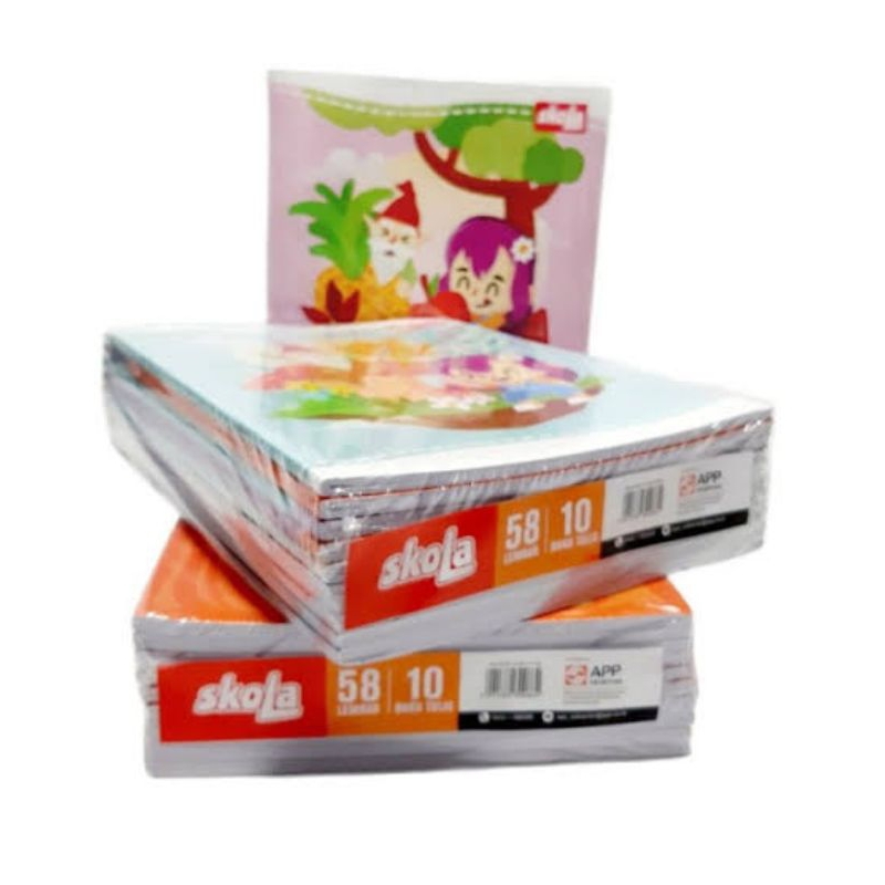 

(1 Pak) Buku Tulis Skola 58