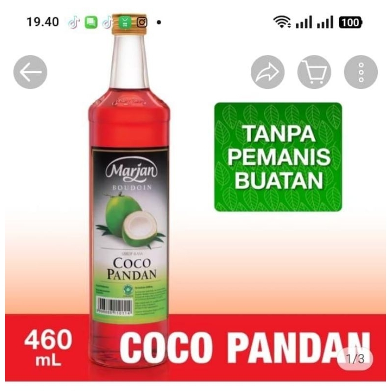 

Marjan cocopandan isi 12 pcs 1 dus