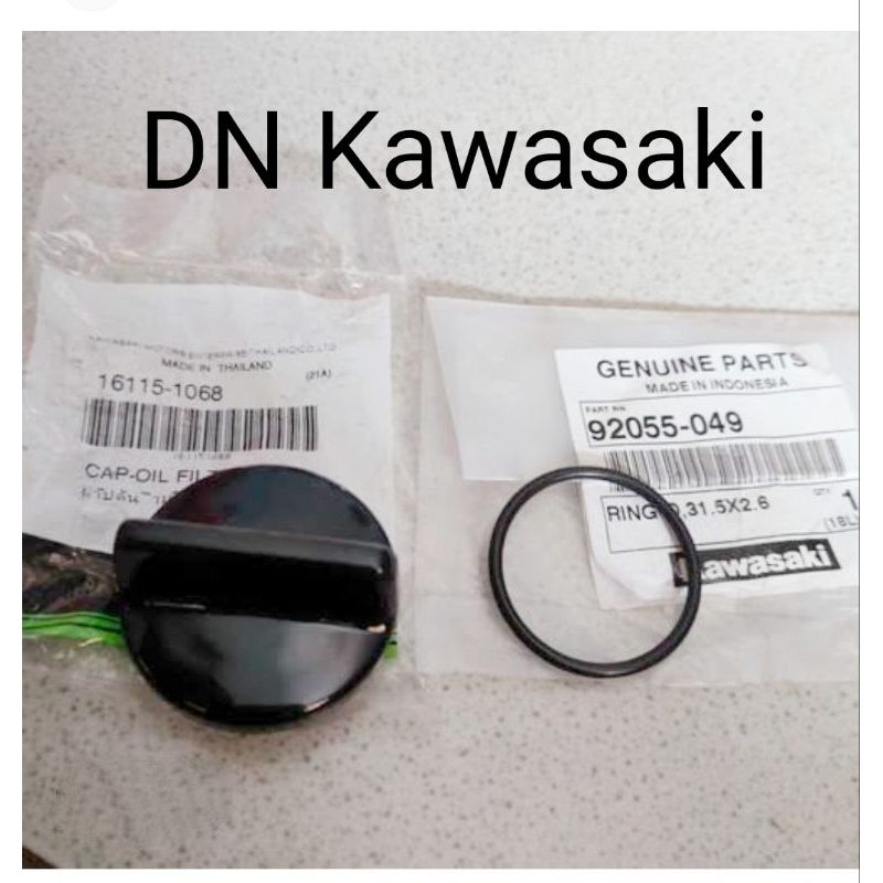 tutup oli mesin dan oring Kawasaki ninja 250fi z250fi original