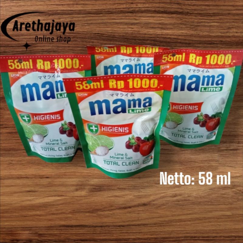 Sabun Mama Lime/Sabun Cuci Piring Mama Lime 58ml