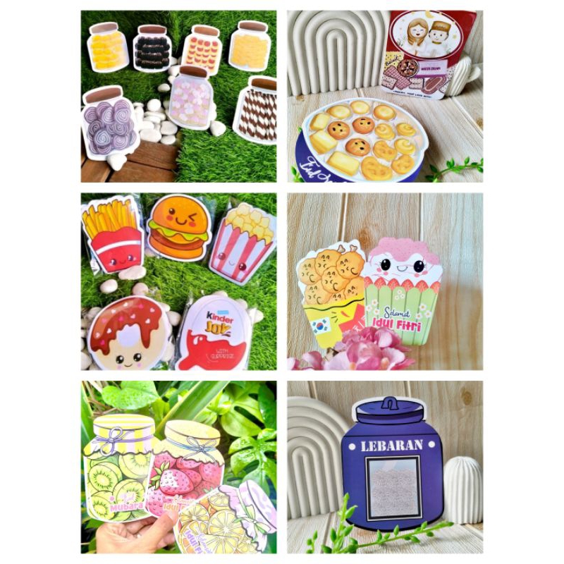 

(5pcs) Amplop 3D Motif Toples Kue/ Kue Kaleng / Jajanan Snack