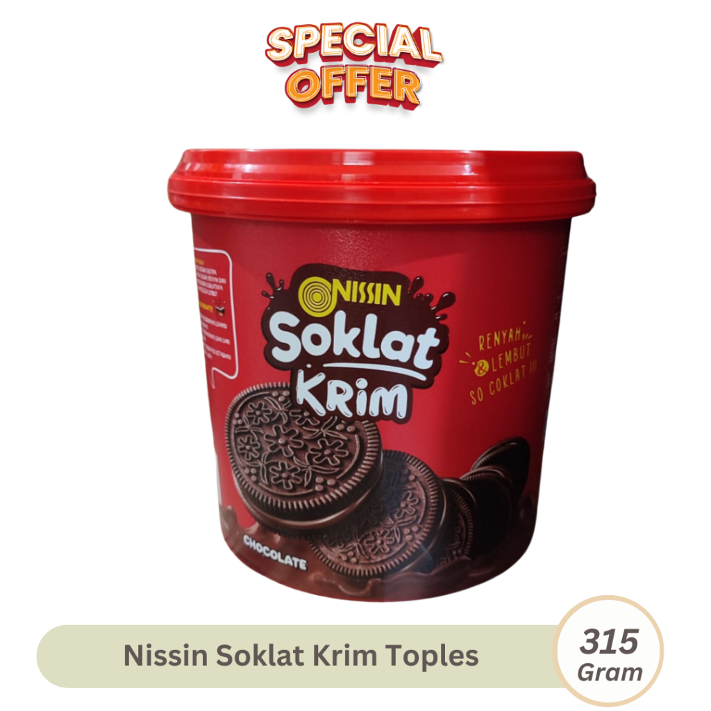 

NISSIN SOKLAT KRIM BUCKET 315 GRAM SPECIAL LEBARAN