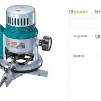 

Router MAKITA 3601B 1/2" 12mm Trimmer 2 Tangan Profil 12 mm 3601 B