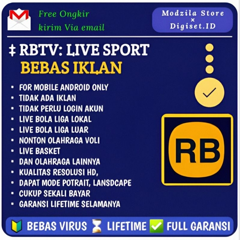 Lifetime RBTV Aplikasi RBTV Nobat nonton SepakBola - Modzila store