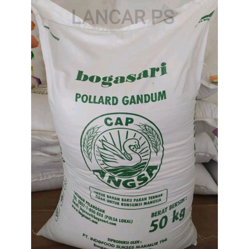 Pollard gandum cap angsa bogasari pakan hewan ternak 1 kilo