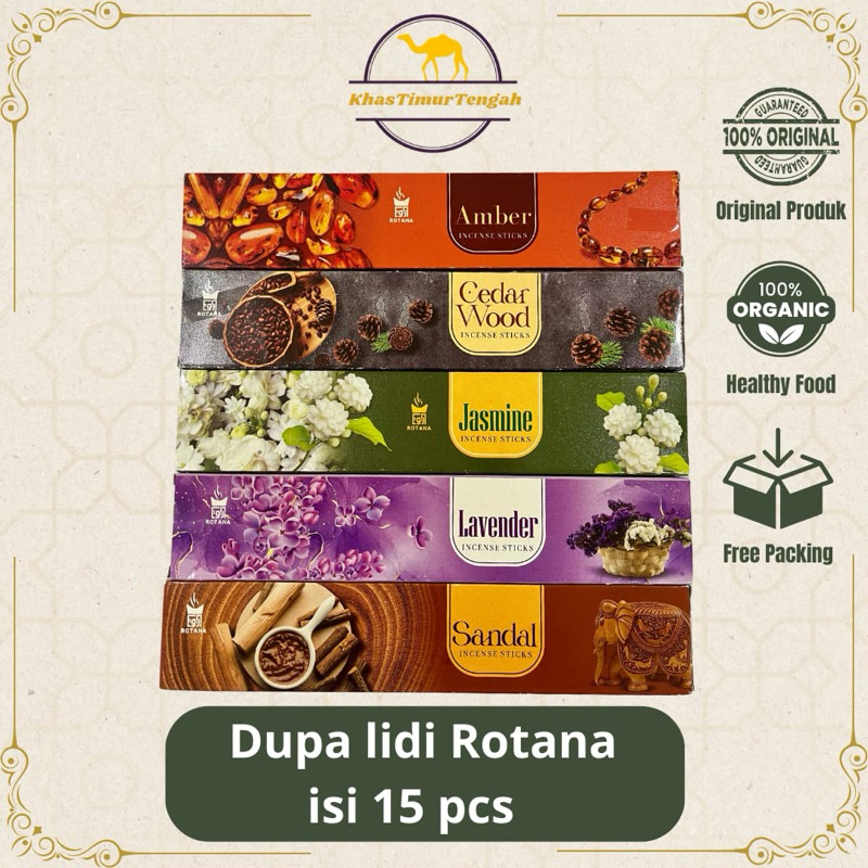DUPA LIDI / BUKHUR LIDI ARAB ROTANA ISI 15 STICK