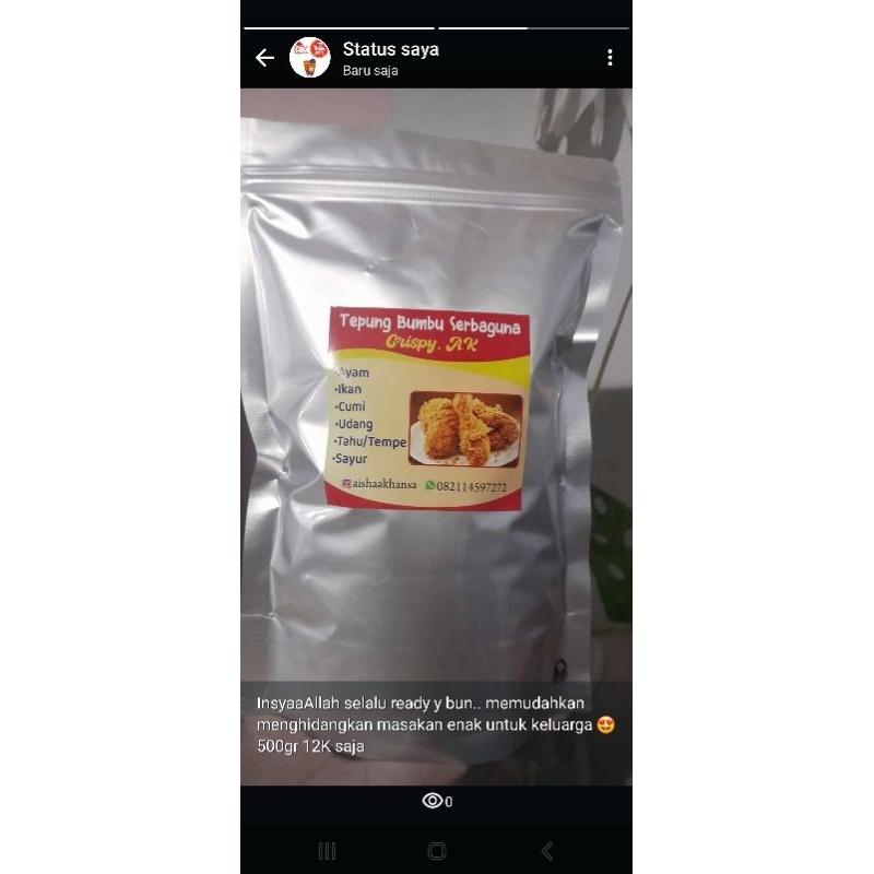 

Tepung Bumbu Crispy siap pakai