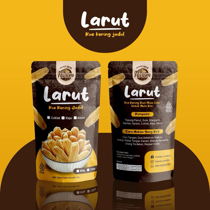 

Larut Rasa Abon, Coklat, Keju