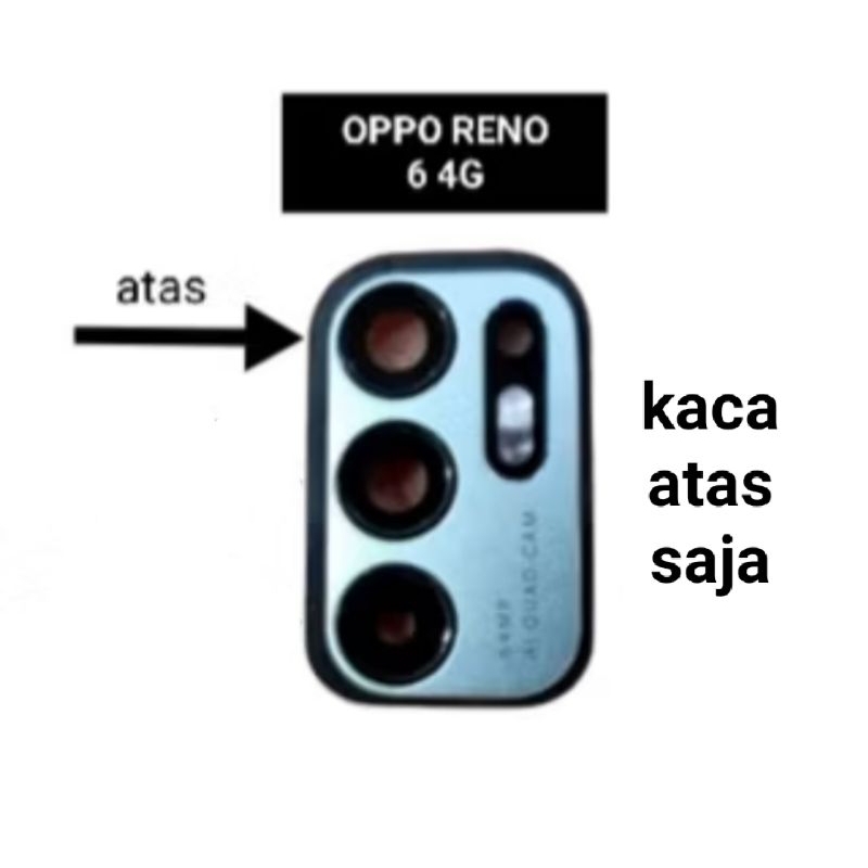KACA KAMERA OPPO RENO 6 4G ( hanya kaca ) non FRAME