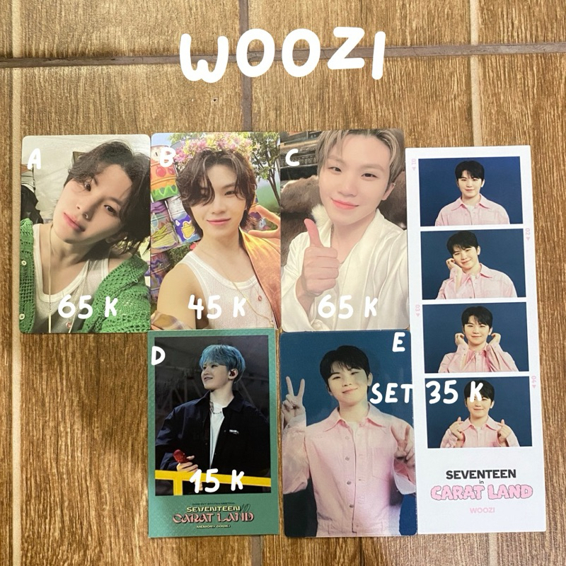 PC WOOZI SEVENTEEN OFFICIAL PHOTOCARD ATTACCA FTS HEAVEN