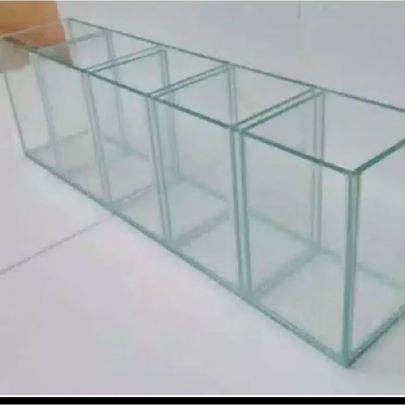 Akuarium Soliter sekat 5 mini ikan cupang dan gepi