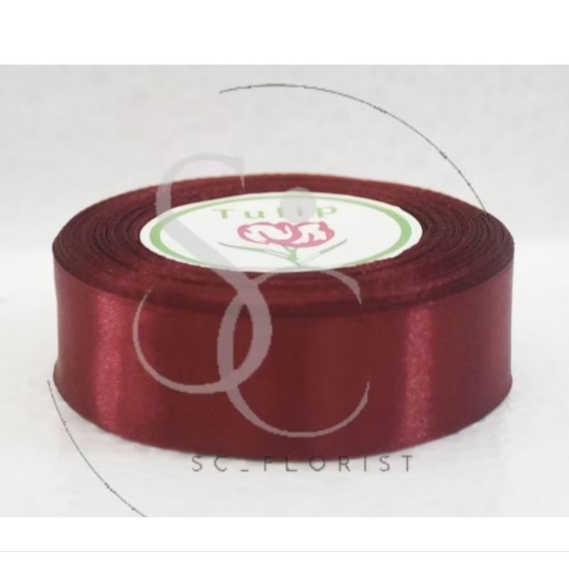 

Pita Satin 2,5cm (1inch) Maroon merk sakura