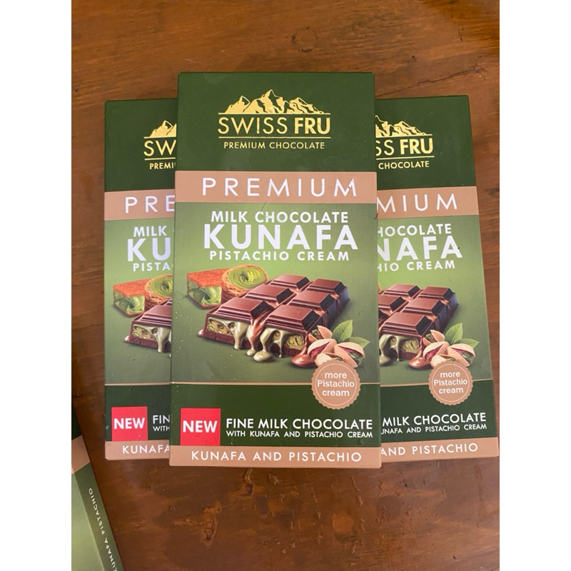 

(Promo) Ready Coklat Dubai Swiss Fruu Kunafa Pistachio Dijamin Gak Meleleh