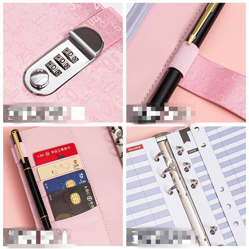 

Binder Budgeting Aesthetic Motif Hologram Numerik Angka Pengunci Password Keuangan Tabungan RB9