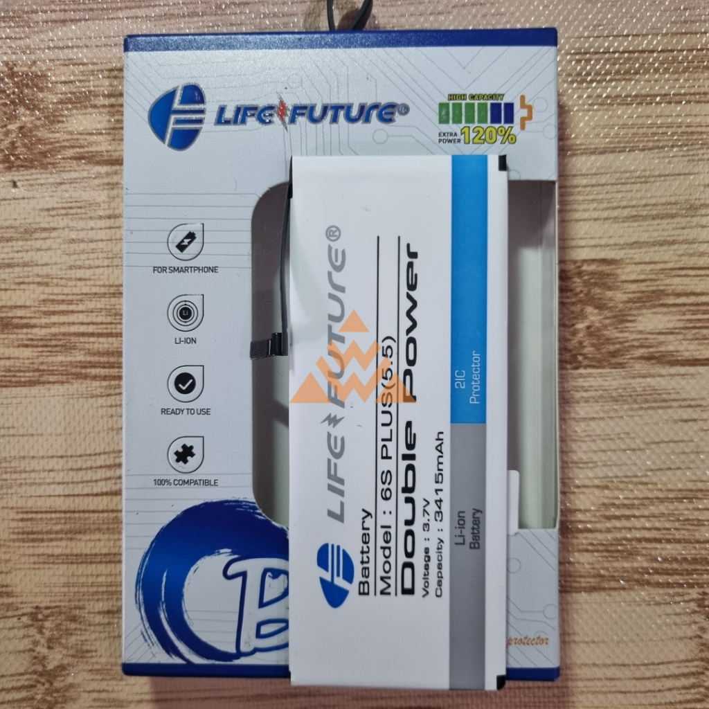 Baterai LF Double Power ~ Iphone 6S Plus/6S+ Batre Batrai