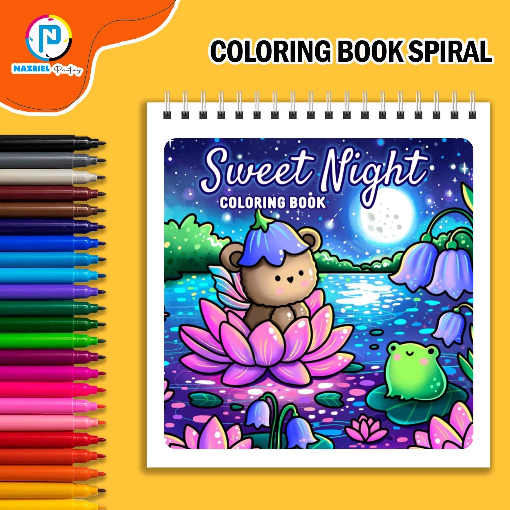

SELF LOVE by Hikaru Kotz Coloring Book Buku Mewarnai Spiral
