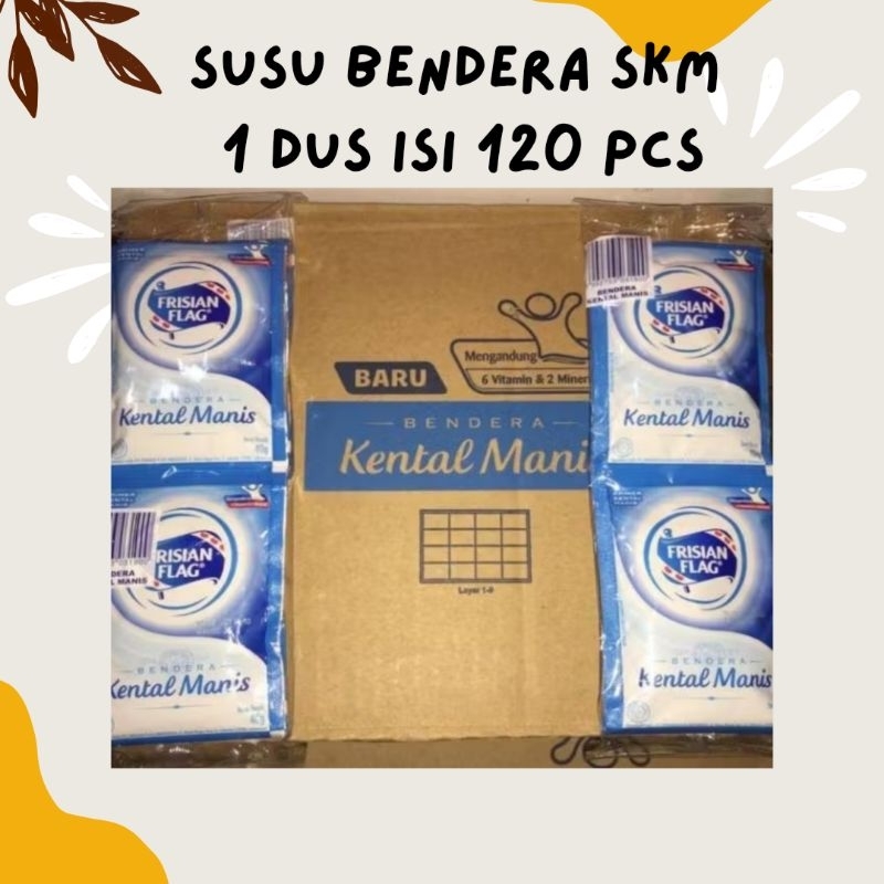 

Frisian Flag Susu Kental Manis Sachet Putih 1 Dus isi 120 Sachet