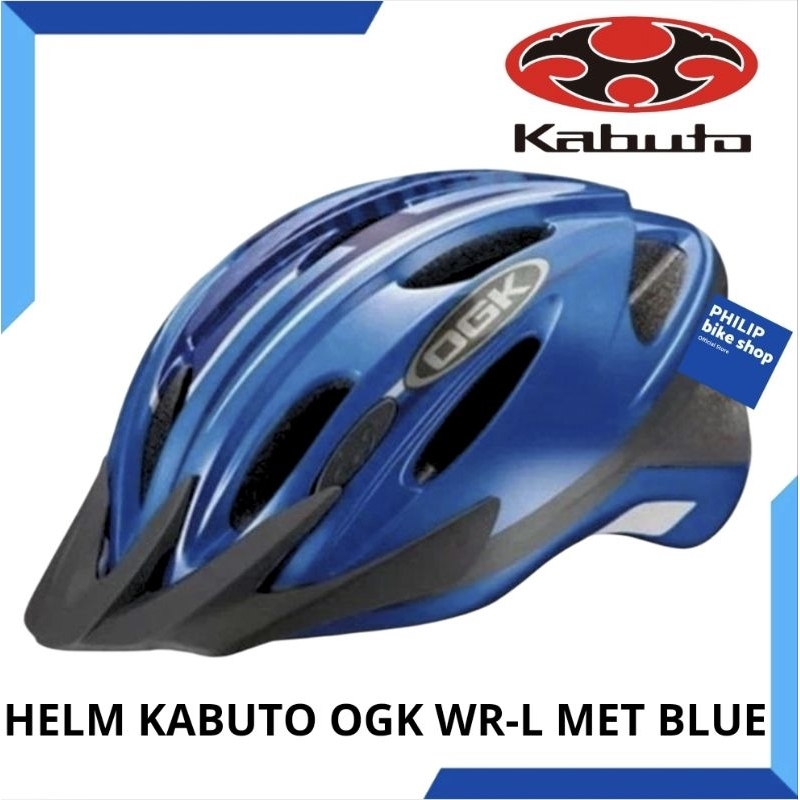 Helm Kabuto OGK WR/L Metallic Blue 57-60CM Helm Sepeda