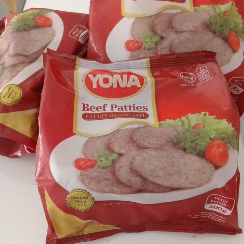 

YONA BEEF PATTIES 500GR / PATTIES BURGER YONA