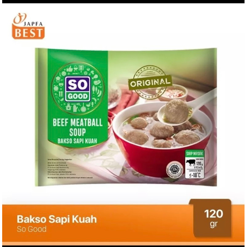

SO GOOD BAKSO INSTAN VARIAN SAPI&AYAM 120GR