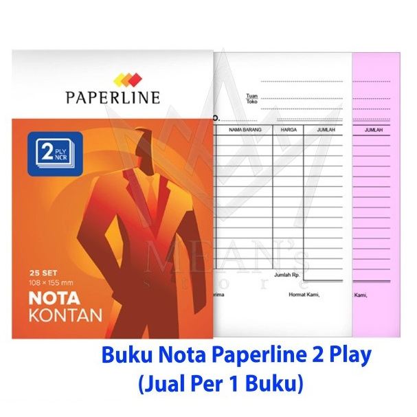 

Buku Nota Kontan Paperline Kecil 1 Ply, 2 Ply