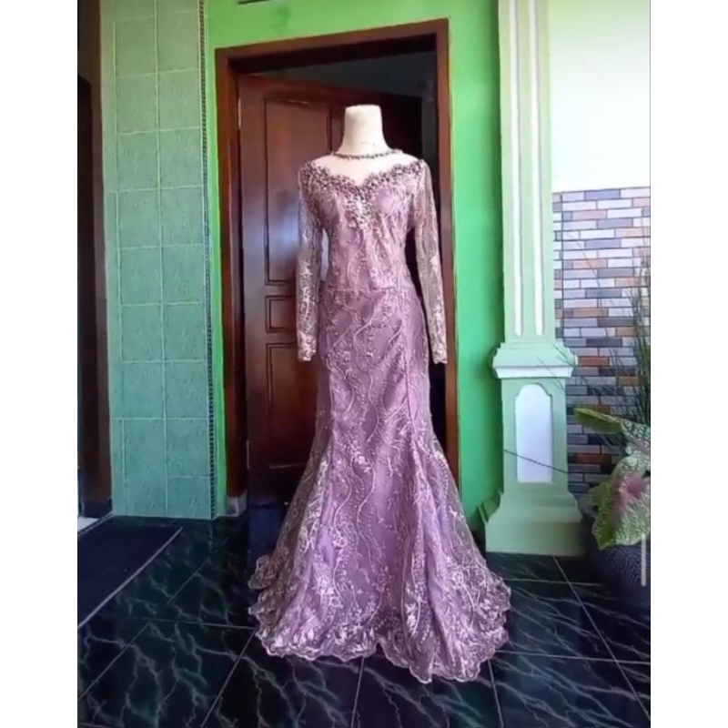 kebaya panjang payet