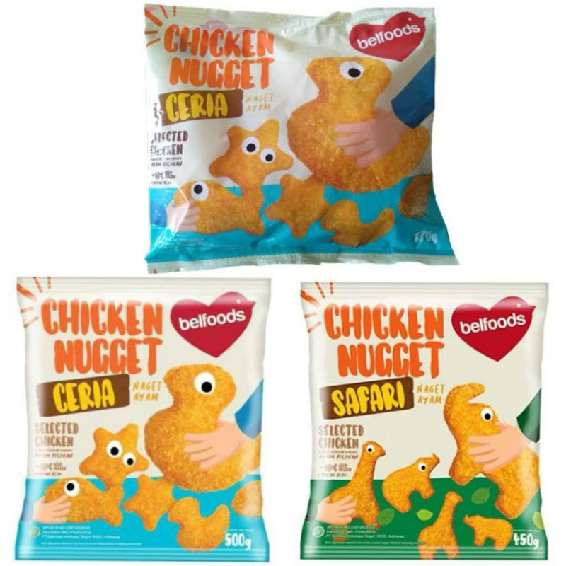 

BELFOODS CHICKEN NUGGET Ayam BENTUK HEWAN KESUKAAN ANAk 170gr