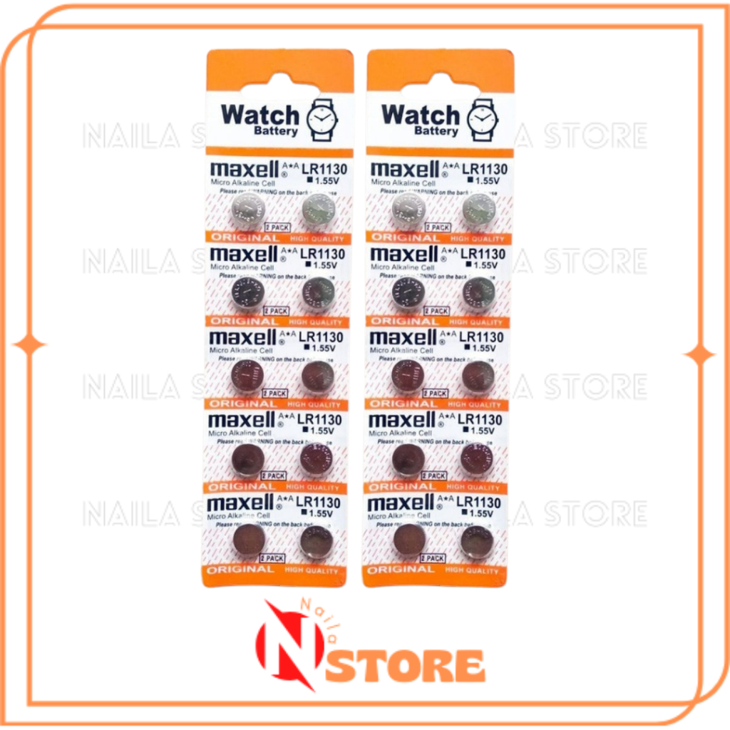 LR1130 Batre Kancing Berkualitas Baterai LR1130 LR54 Battery Kalkulator Premium