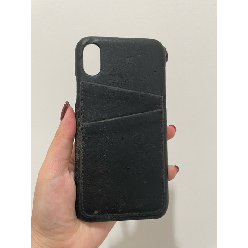 PRELOVED casebible casing hp handphone iphone x kulit hitam black