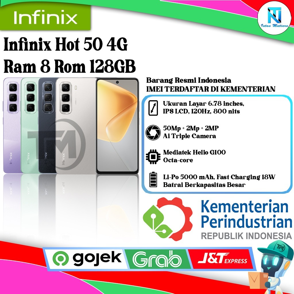 Infinix Hot 50 4G | 5G Ram 6/256GB | Ram 8/128GB | 8/256GB