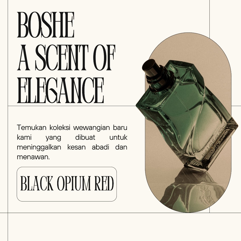 Boshe Black Opium Red EDP 100ml – Parfum Glamour & Energik yang Tahan Lama