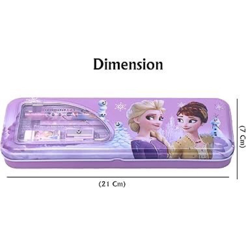

KOTAK/ TEMPAT PENSIL BESI FROZEN + ALAT TULIS