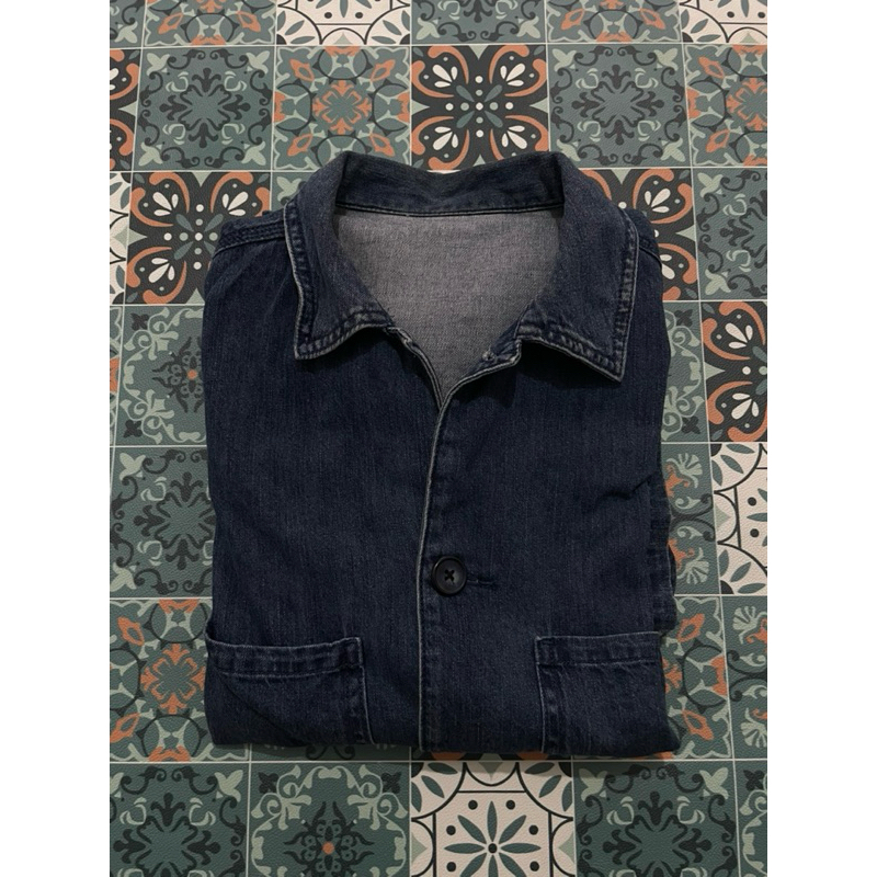 GU Chef Denim Boxy Jacket